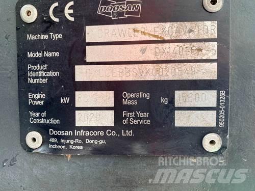 Doosan DX140LCR-5 حفارات زحافة