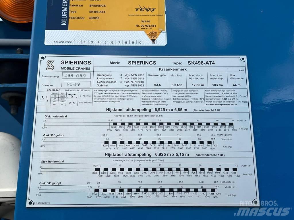 Spierings SK 498 AT4 رافعات برجية