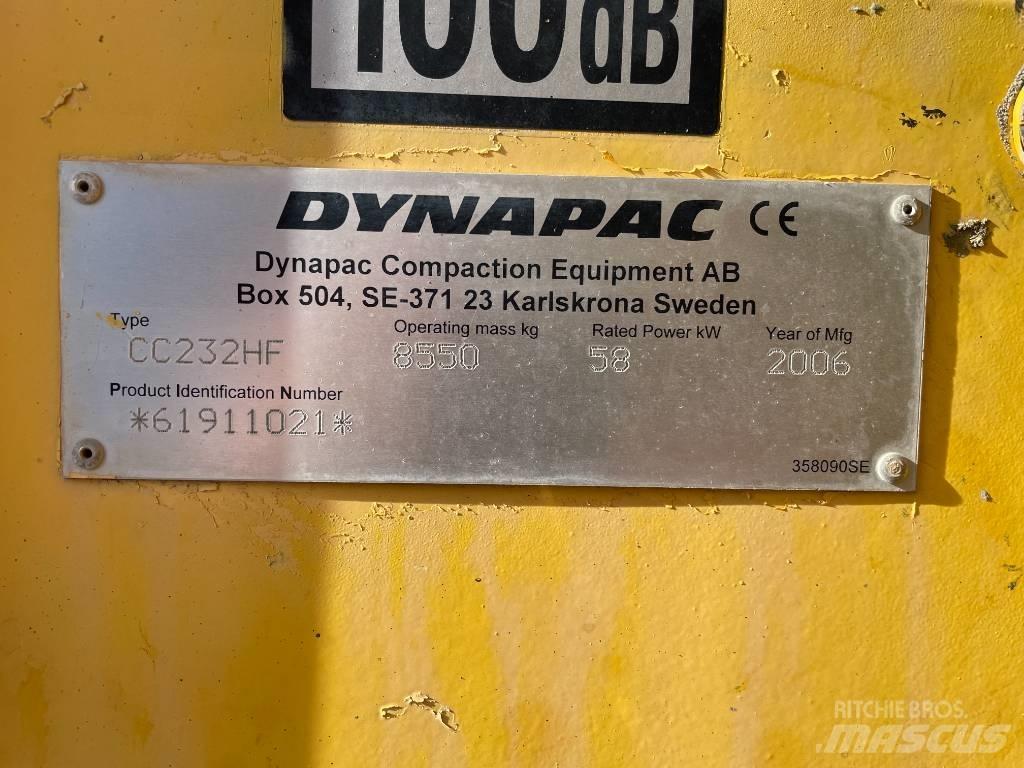 Dynapac CC 232 HF مداحل ثنائية الاسطوانة