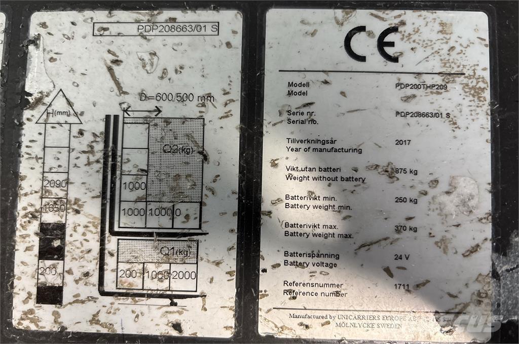 Atlet PDP200 شاحنات مناولة ذاتية الدفع