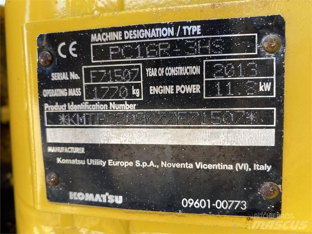 Komatsu PC16R-3 حفارات بعجل