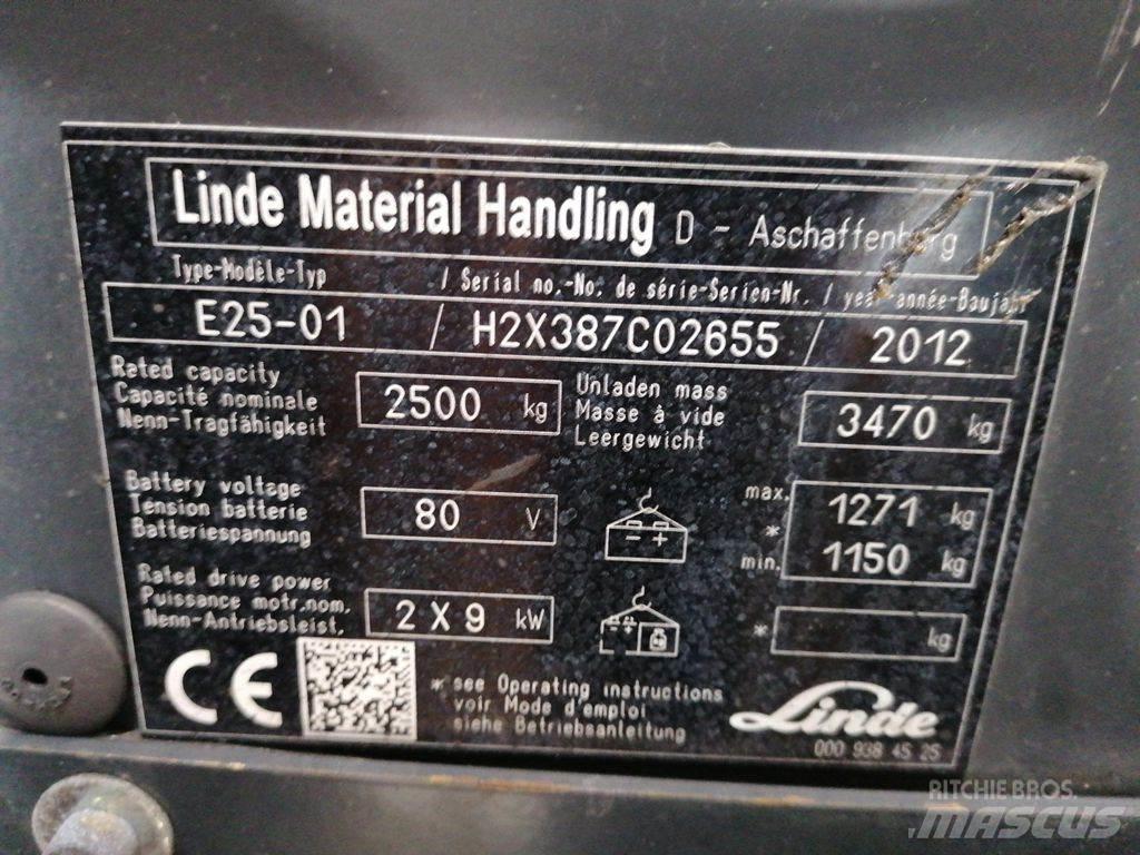 Linde E25-01 شاحنات ذات رافعات شوكية تعمل بالكهرباء
