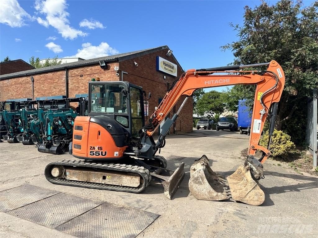 Hitachi 55U حفارات صغيرة أقل من 7 طن (حفارات صغيرة)