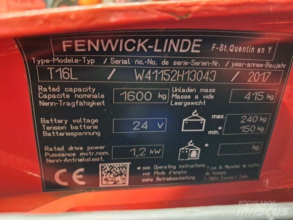Linde T16L معدات الرفع منخفض المستوى