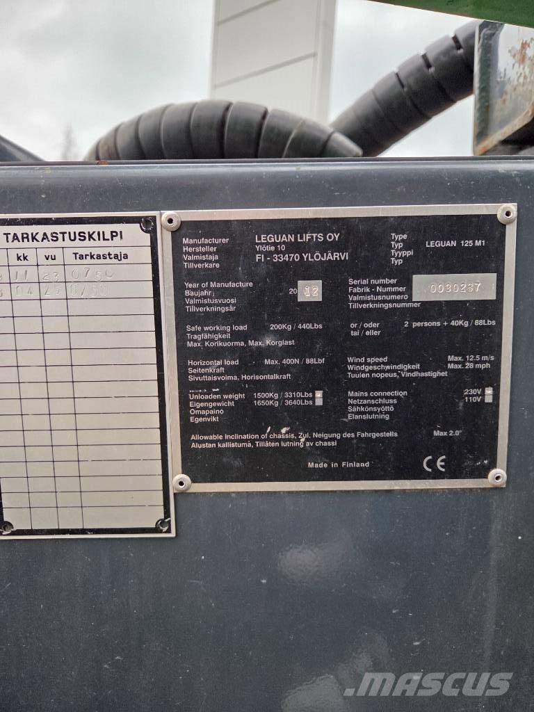 Leguan 125M1 رافعات سلة تلسكوبية