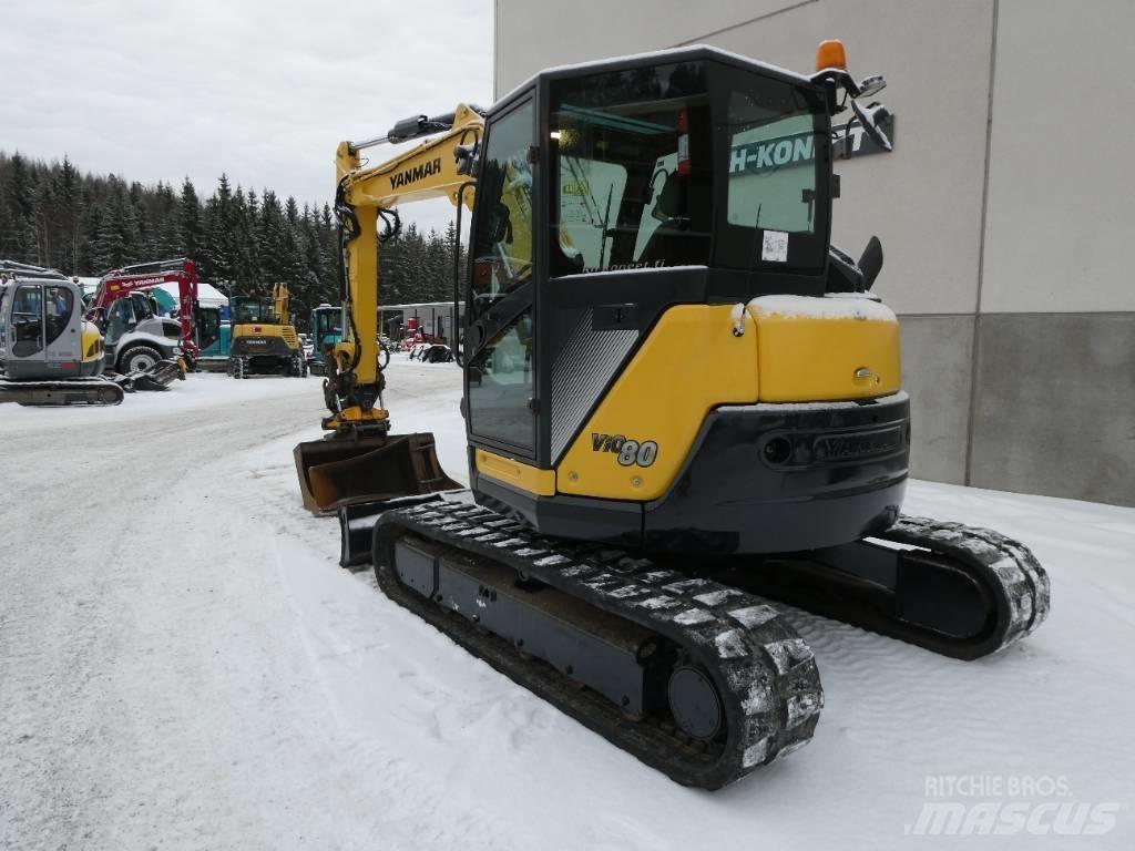 Yanmar Vio 80-1A حفارات وسط 7 طن - 12 طن