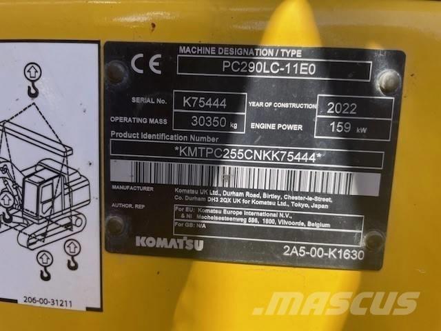 Komatsu PC 290 LC-11 حفارات زحافة