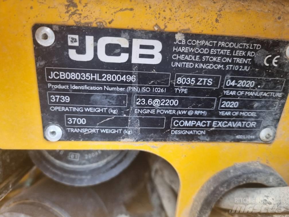 JCB 8035 ZTS حفارات صغيرة أقل من 7 طن (حفارات صغيرة)