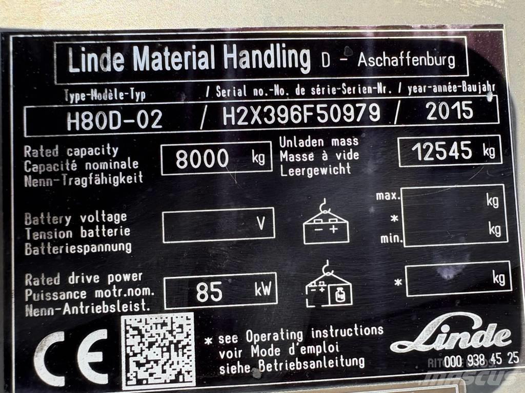 Linde H 80 D شاحنات الديزل