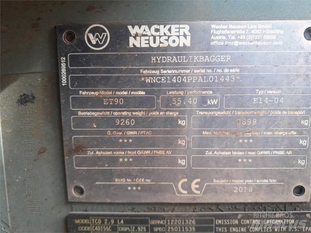 Wacker Neuson ET90 حفارات صغيرة أقل من 7 طن (حفارات صغيرة)