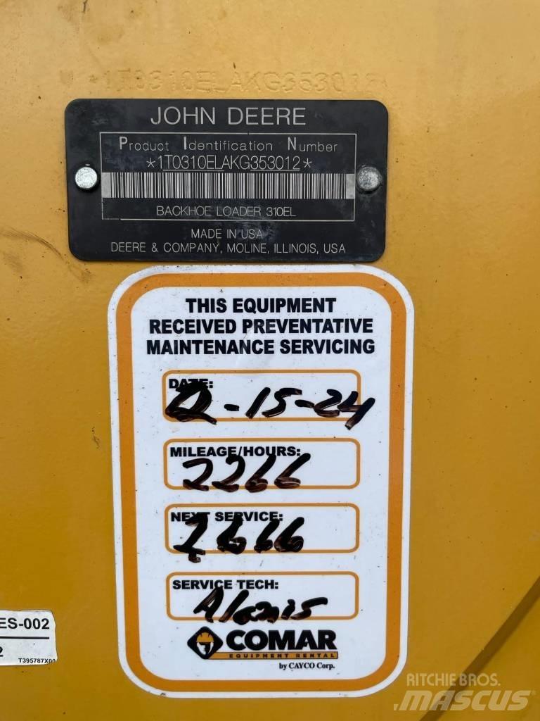 John Deere 310L EP لوادر ذات جرافات عكسية