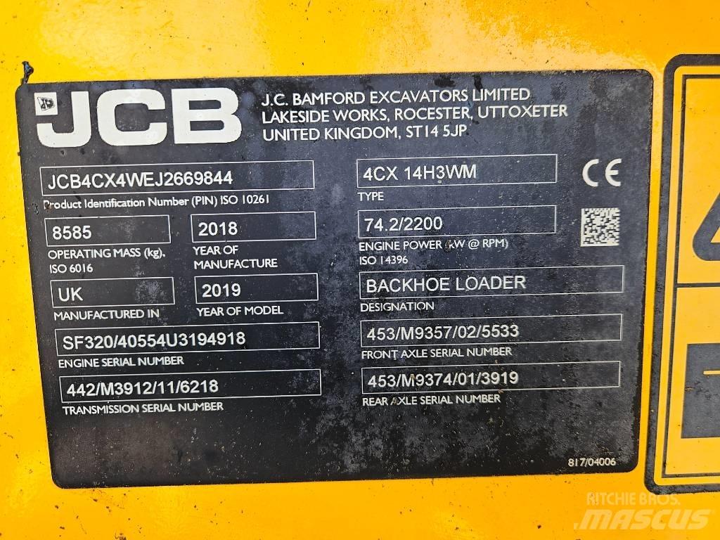 JCB 4 CX Eco لوادر ذات جرافات عكسية