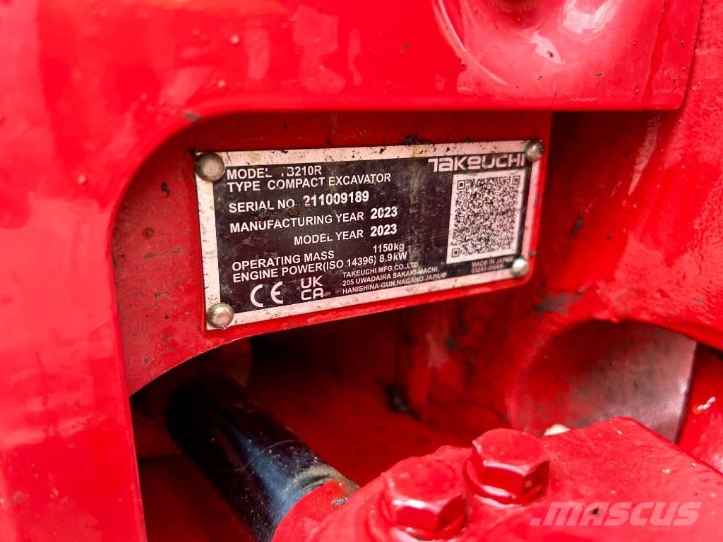 Takeuchi TB 210 R حفارات صغيرة أقل من 7 طن (حفارات صغيرة)
