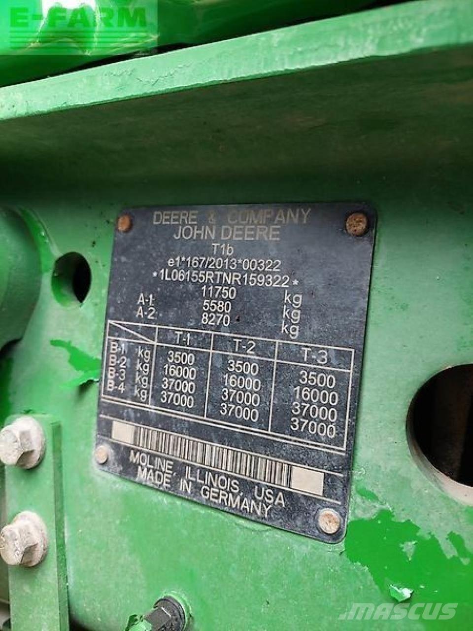 John Deere 6r155 الجرارات