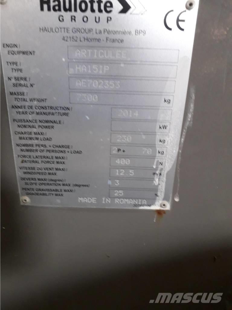 Haulotte HA 15 IP رافعات سلة مفصلية