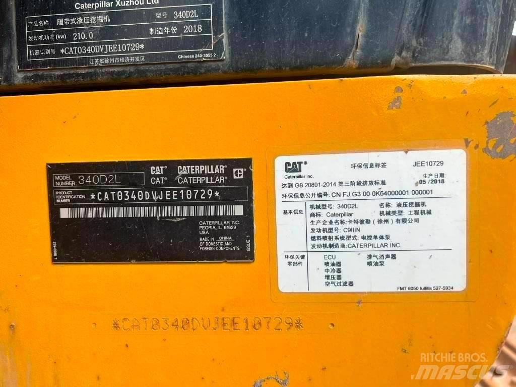 Carter 340D2L حفارات زحافة