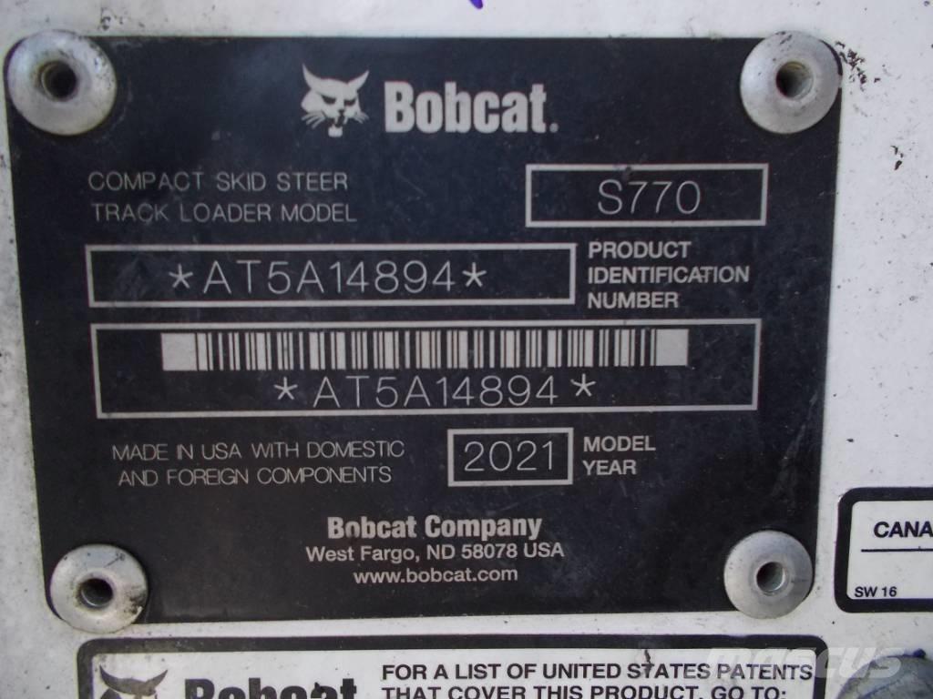 Bobcat S770 لوادر انزلاقية التوجيه