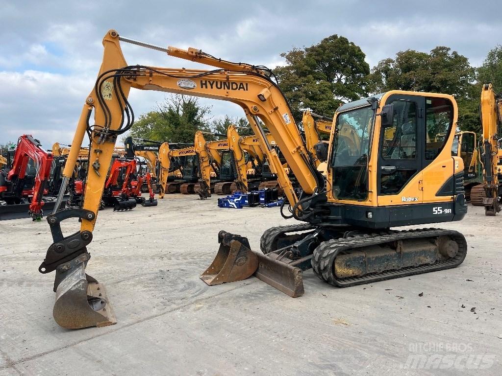 Hyundai R55-9A حفارات صغيرة أقل من 7 طن (حفارات صغيرة)