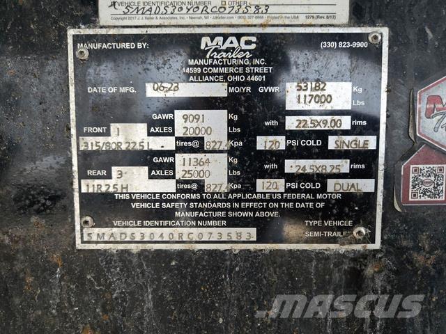 MAC END DUMP مقطورات أخرى
