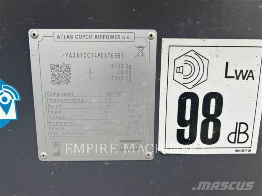 Atlas Copco H450 مكابس