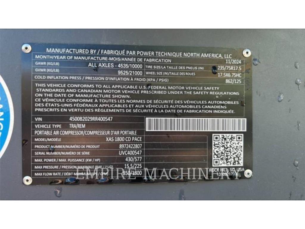 Atlas Copco XAS1800CD مكابس
