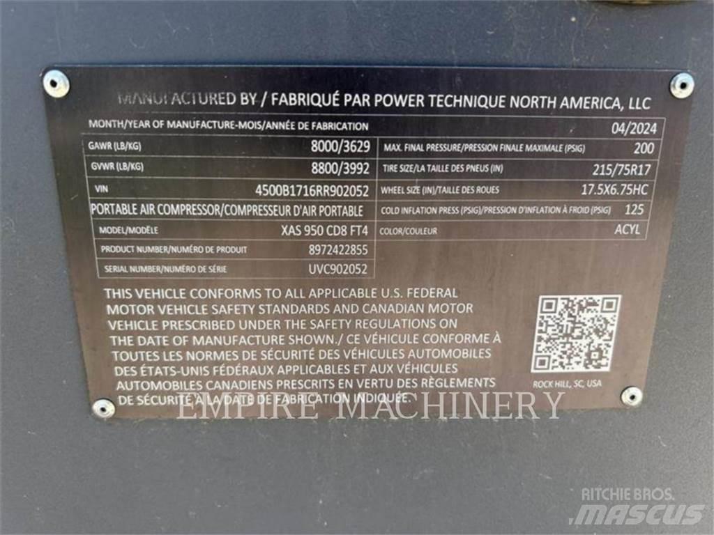 Atlas Copco XAS950CD مكابس