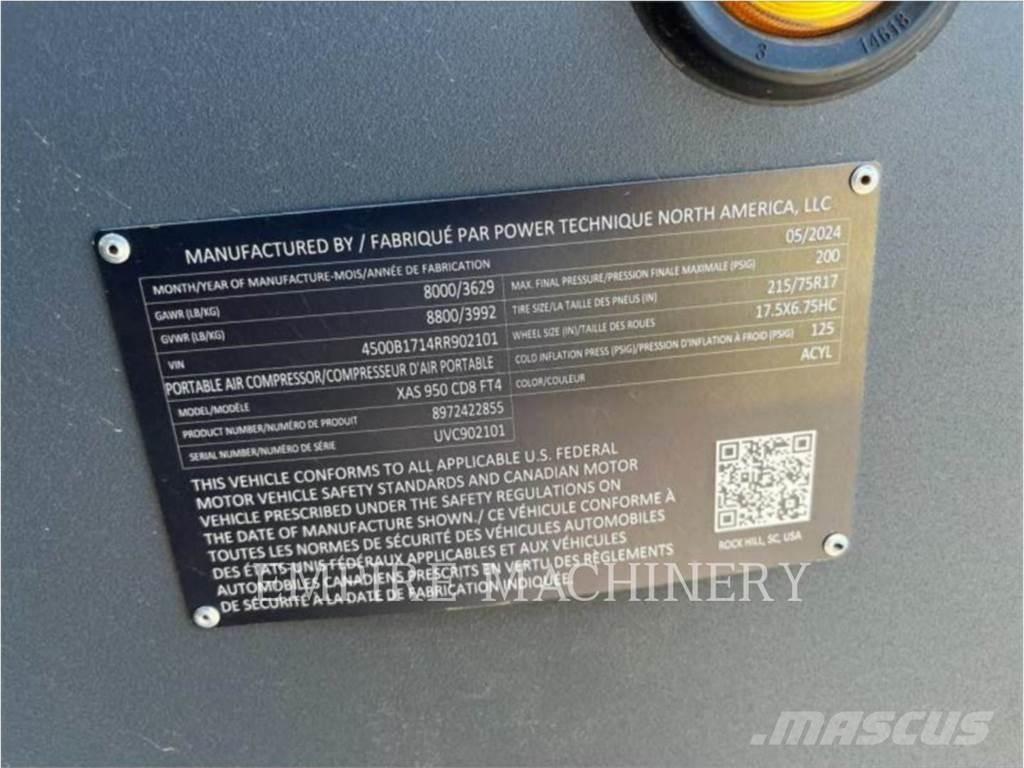 Atlas Copco XAS950CD مكابس