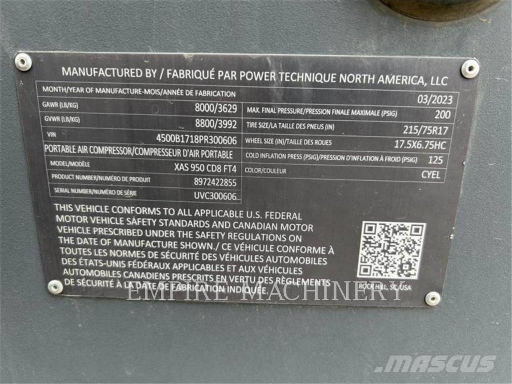 Atlas Copco XAS950CD مكابس