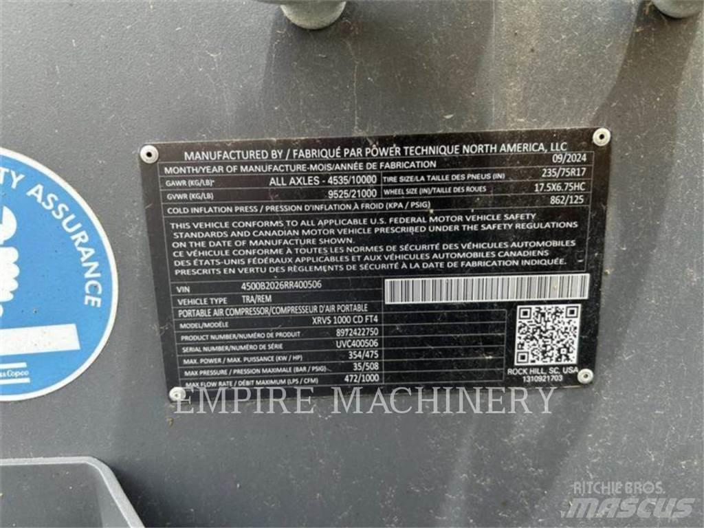 Atlas Copco XRVS1000CD مكابس
