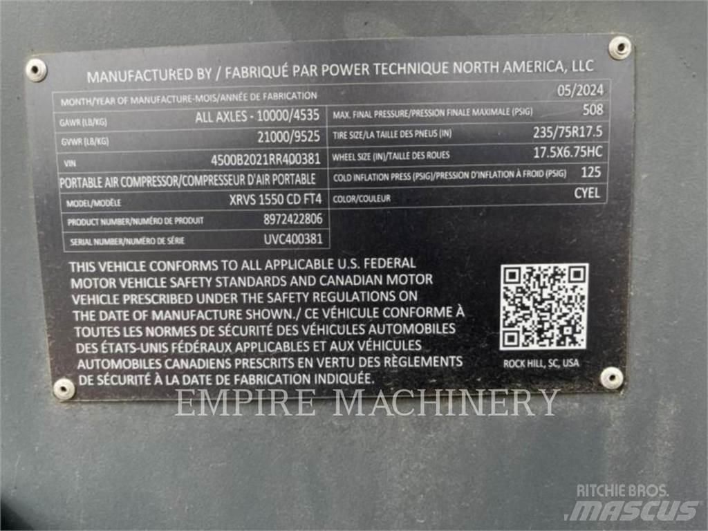 Atlas Copco XRVS1550CD مكابس