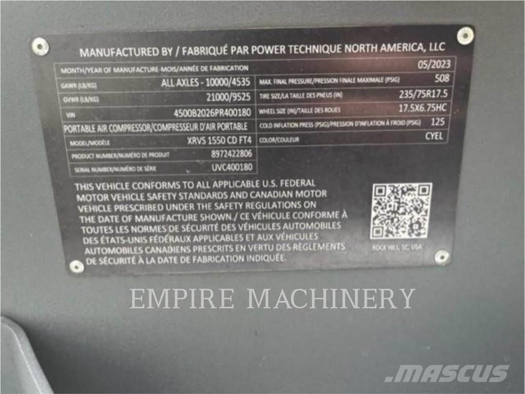 Atlas Copco XRVS1550CD مكابس