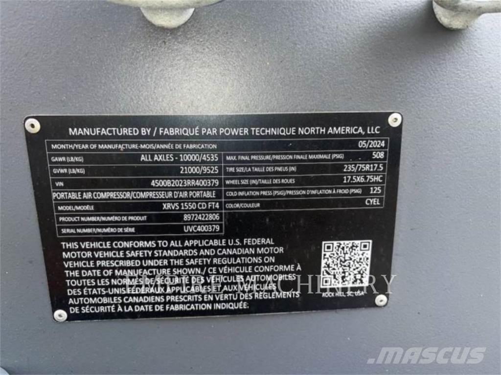 Atlas Copco XRVS1550CD مكابس