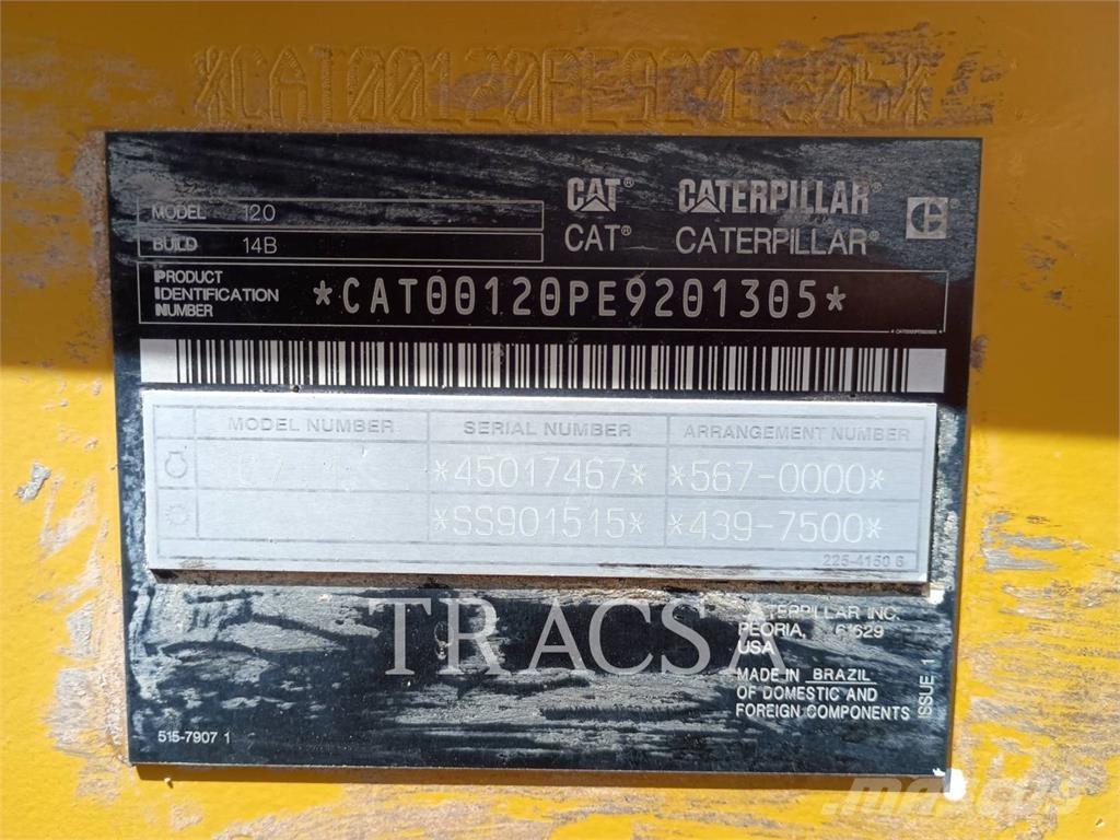 CAT 120 معدات تمهيد الطرق