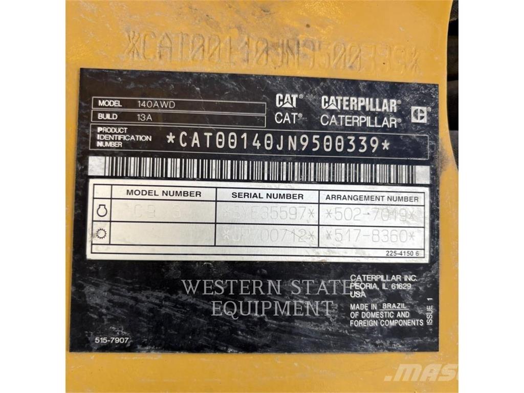 CAT 140 معدات تمهيد الطرق