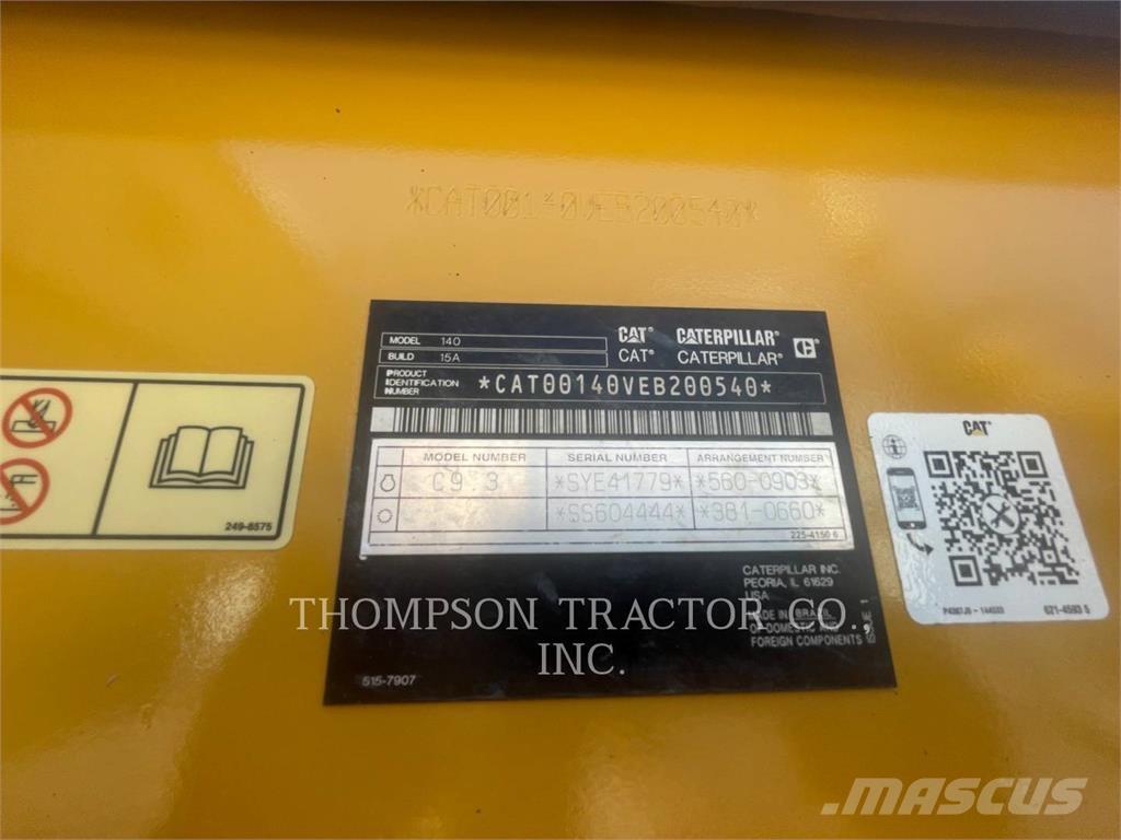CAT 140 معدات تمهيد الطرق