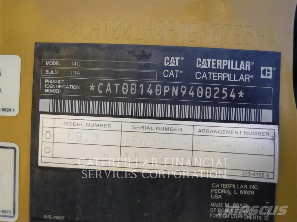 CAT 140-13 معدات تمهيد الطرق