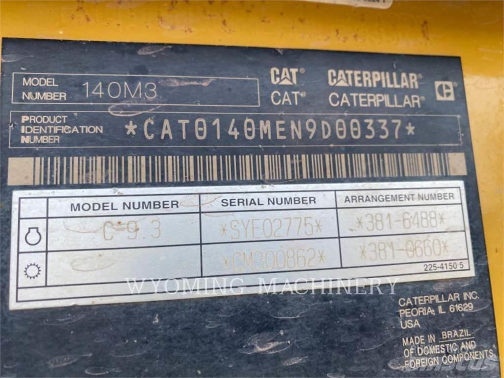 CAT 140M 3 معدات تمهيد الطرق