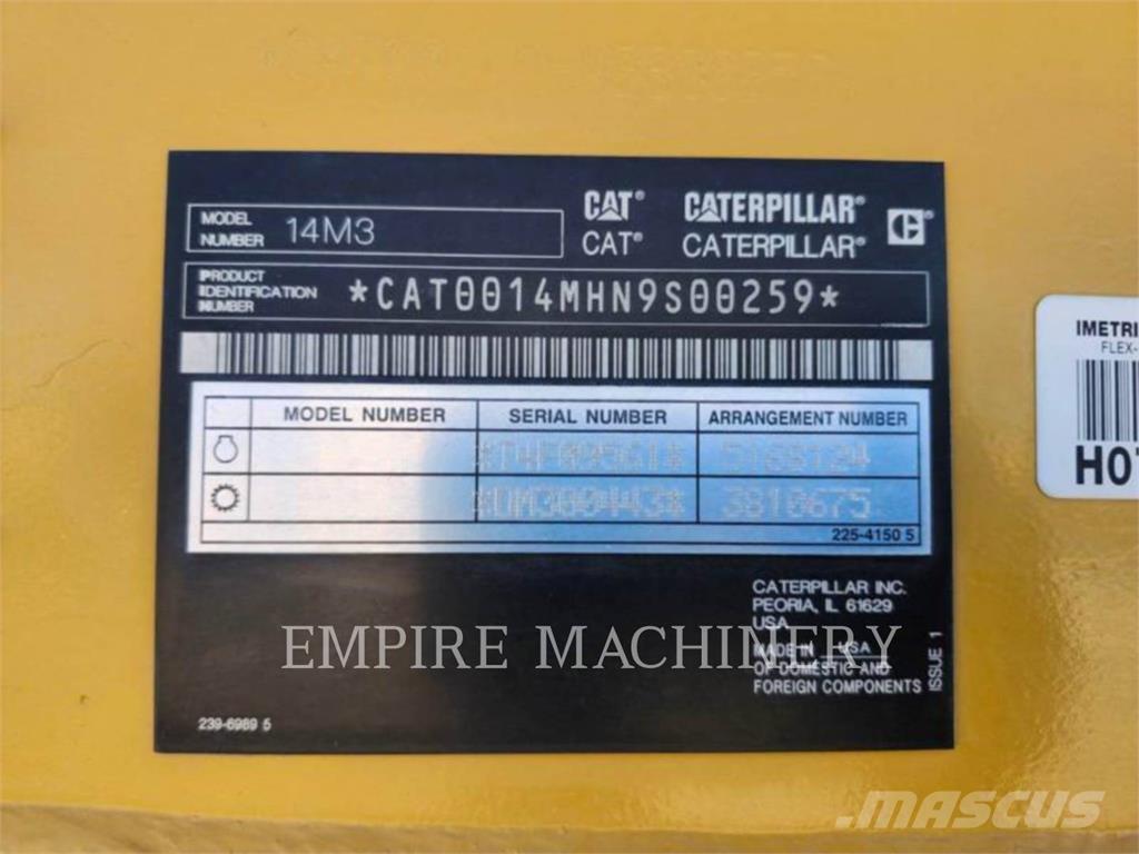 CAT 14M3 معدات تمهيد الطرق