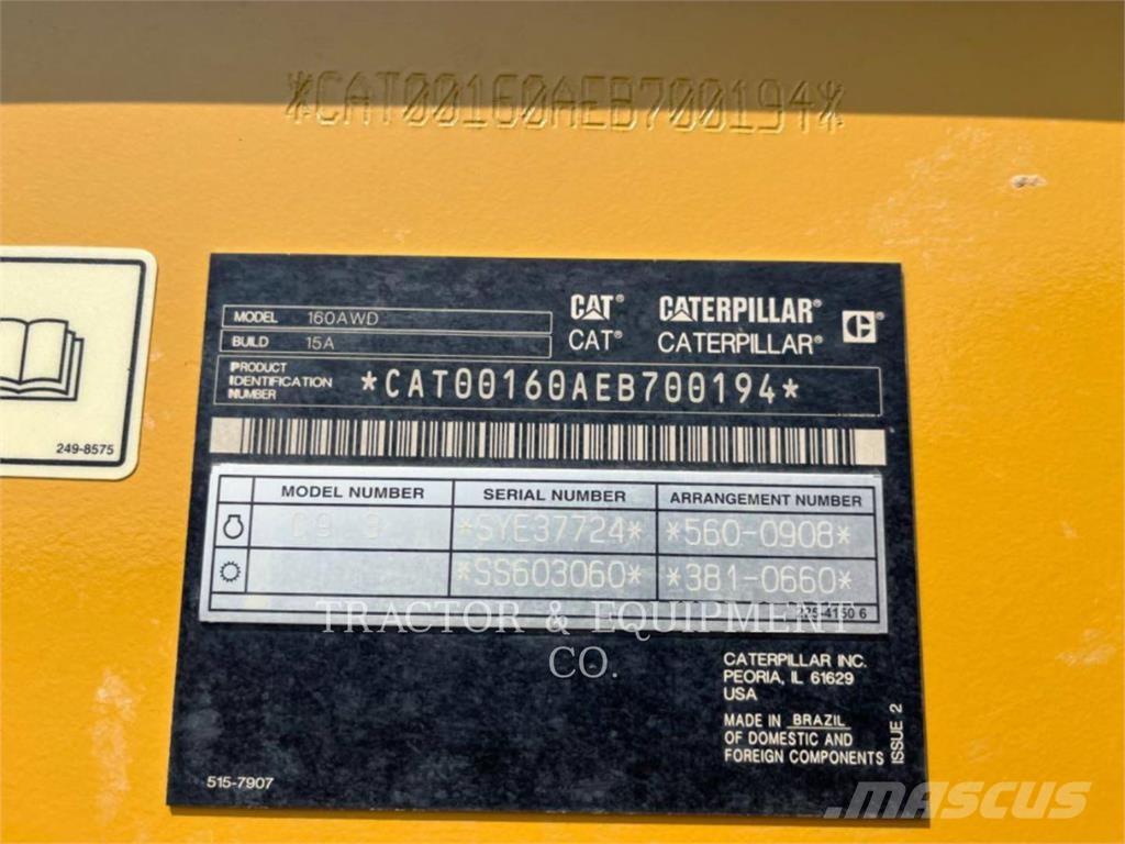 CAT 160 AWD معدات تمهيد الطرق