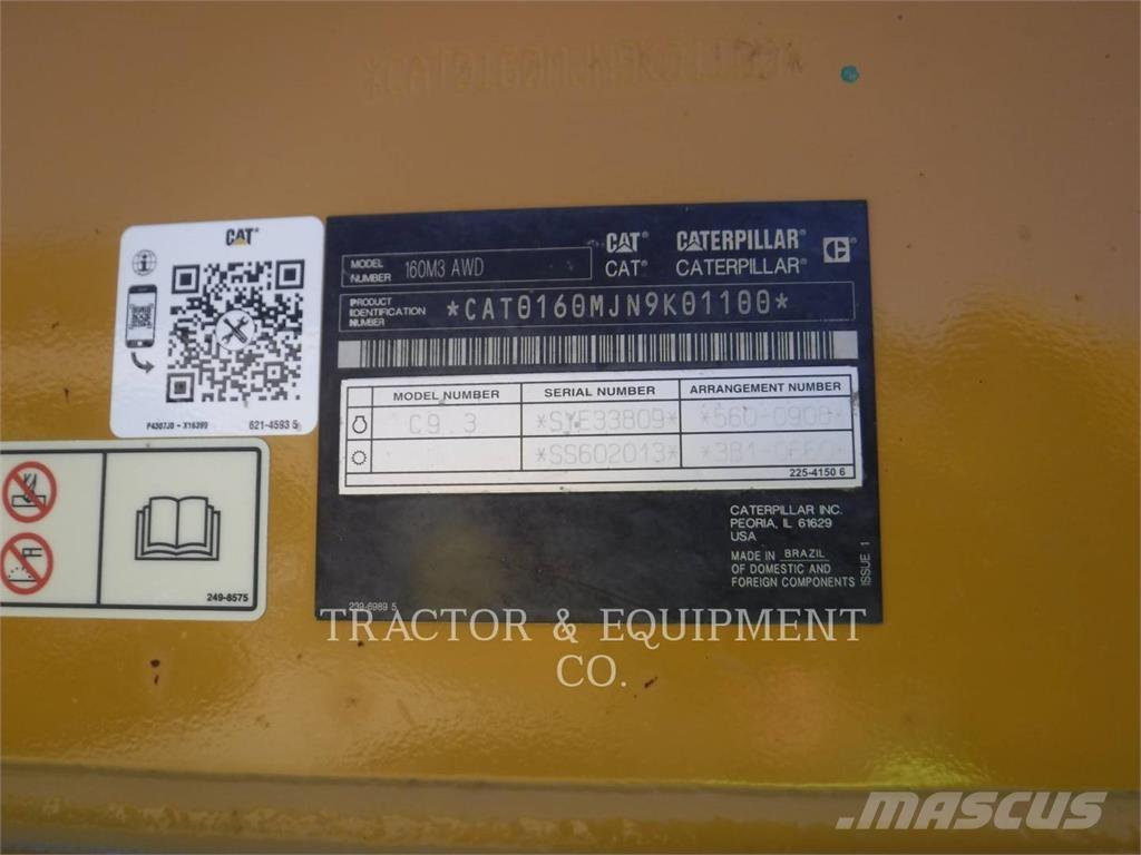 CAT 160M3 AWD معدات تمهيد الطرق