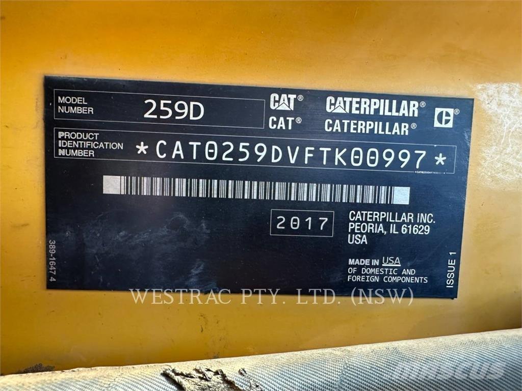 CAT 259D لوادر زحافة