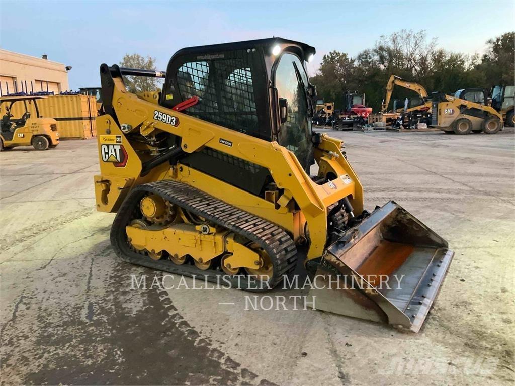 CAT 259D3 AQB لوادر انزلاقية التوجيه