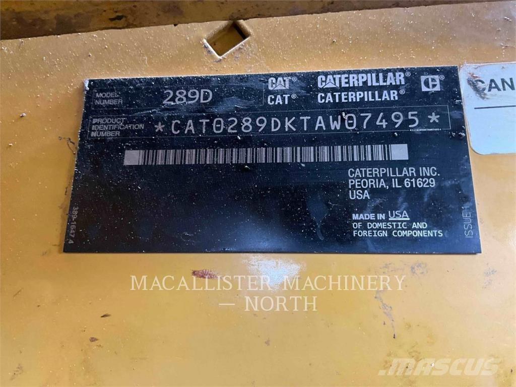 CAT 289D A2Q لوادر انزلاقية التوجيه