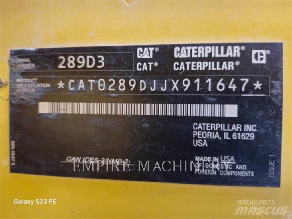 CAT 289D3 CA لوادر انزلاقية التوجيه