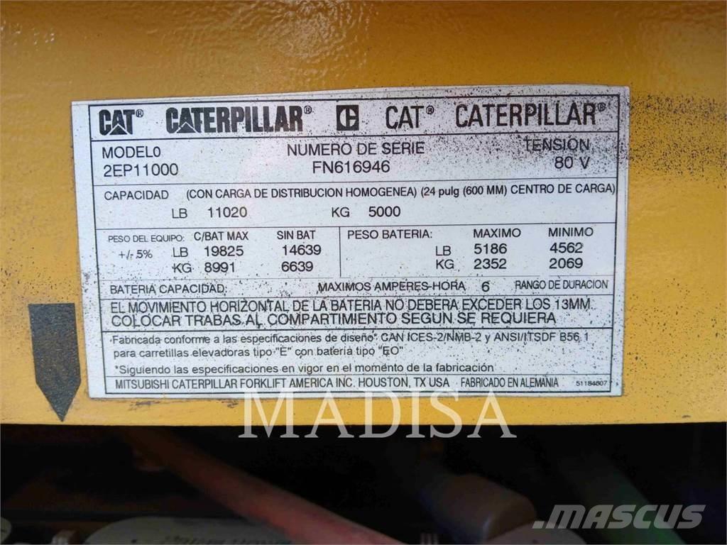 CAT 2EP11000 شاحنات ذات رافعات شوكية تعمل بالكهرباء