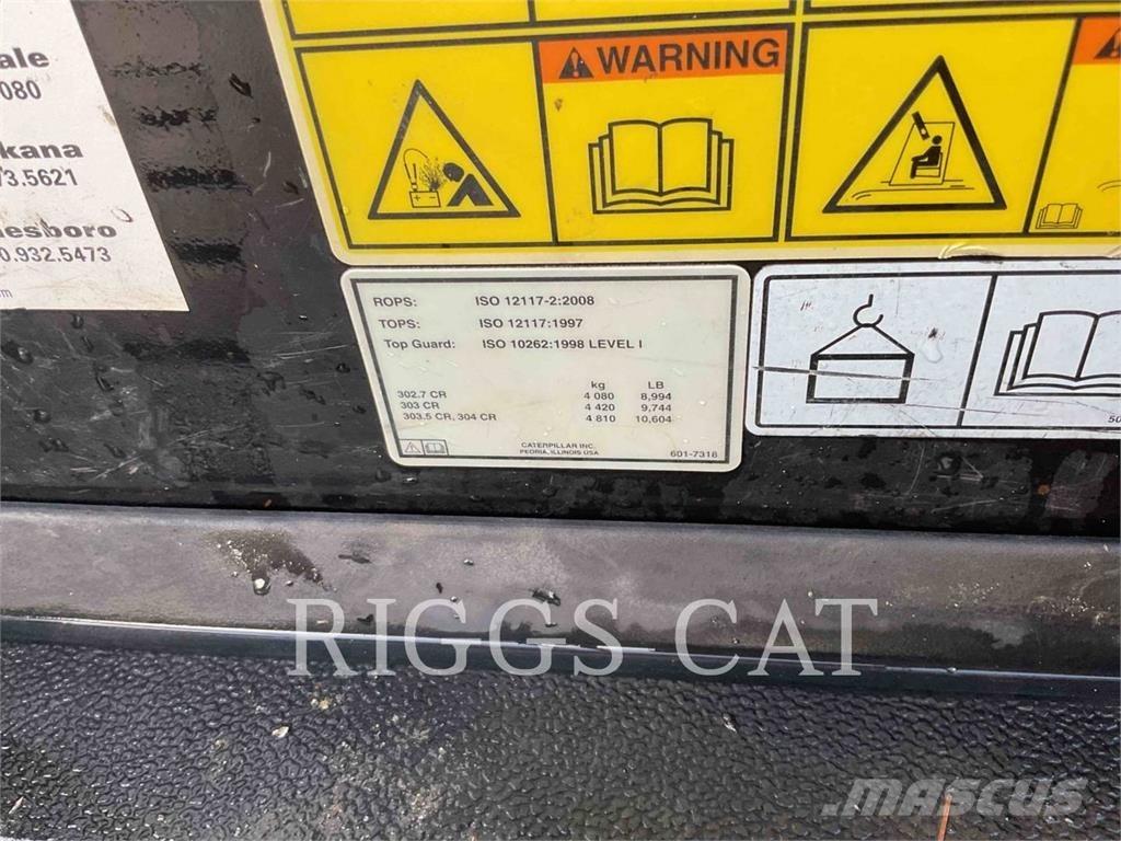 CAT 302.707CR حفارات زحافة
