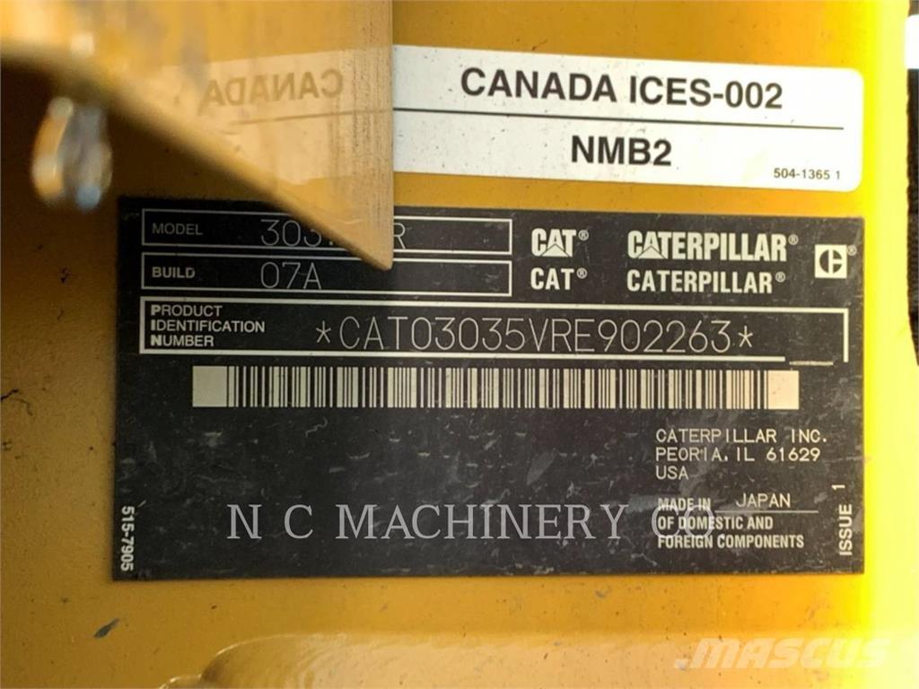 CAT 303.5 CRCB حفارات زحافة
