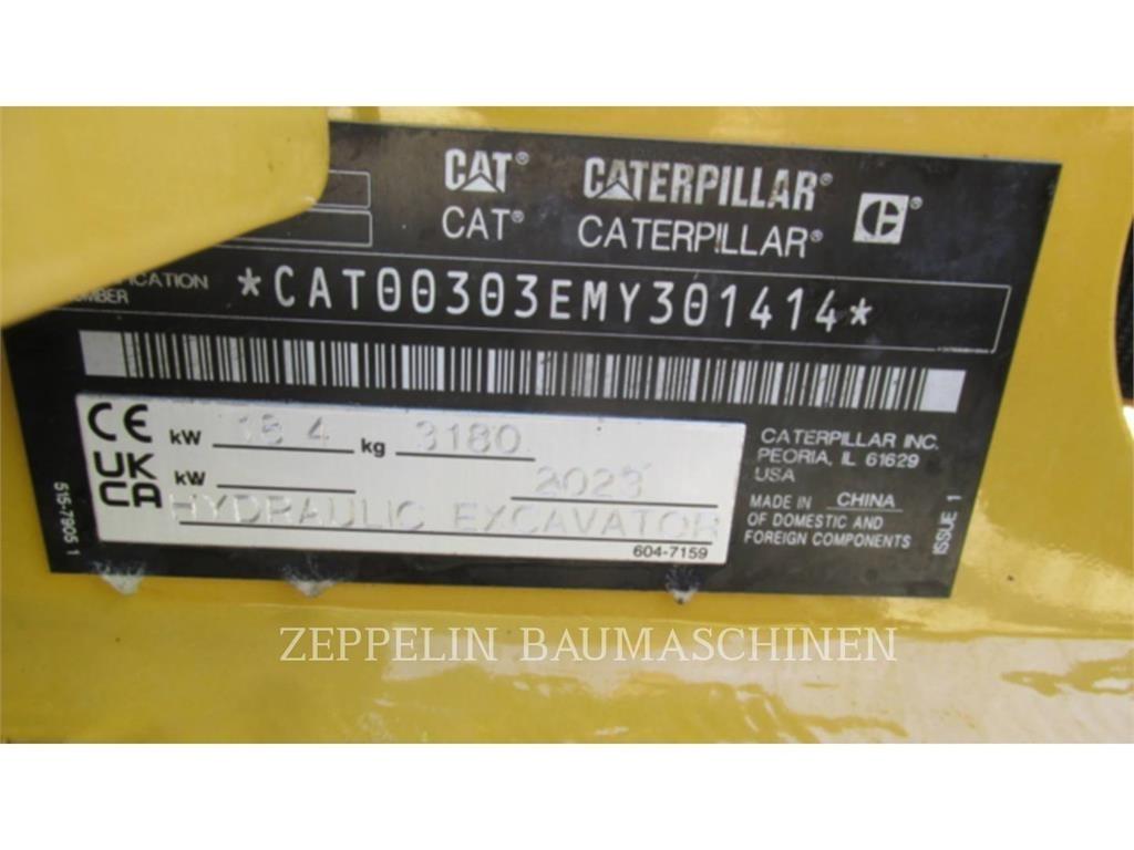 CAT 303CR-07A حفارات زحافة