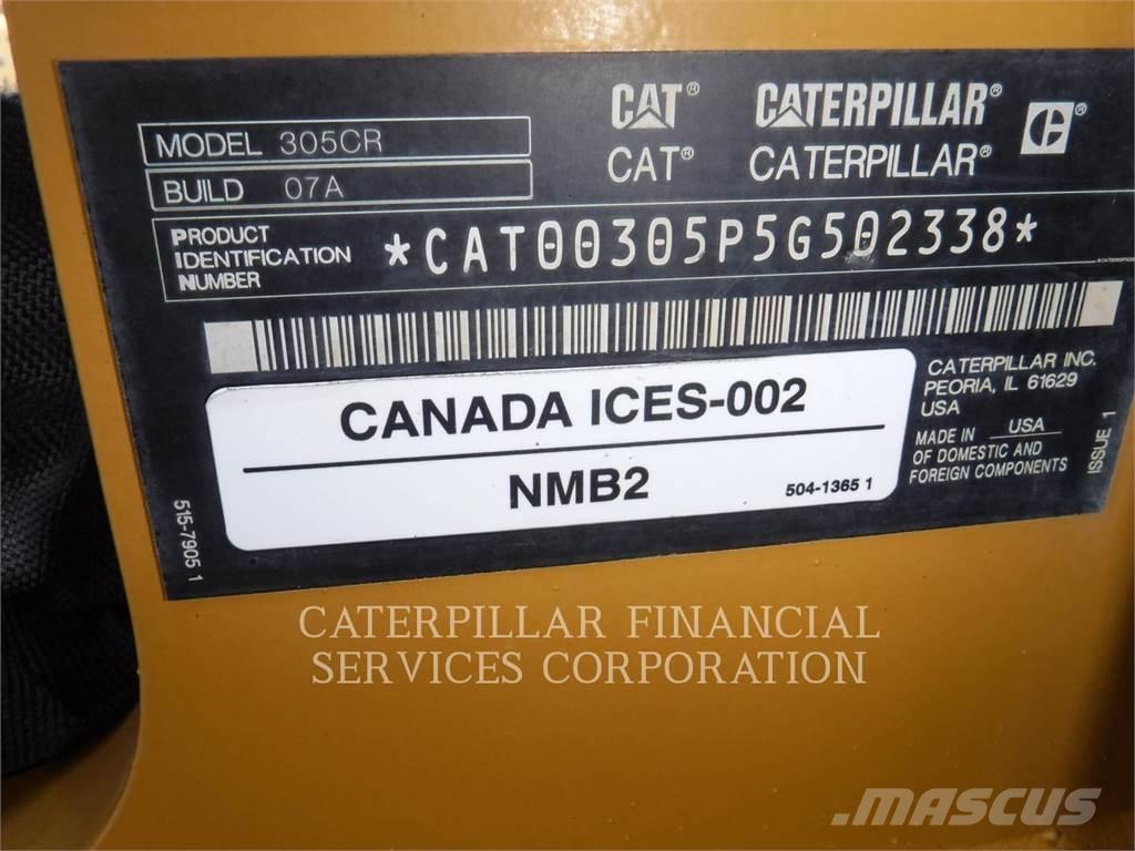 CAT 305-07CR حفارات زحافة