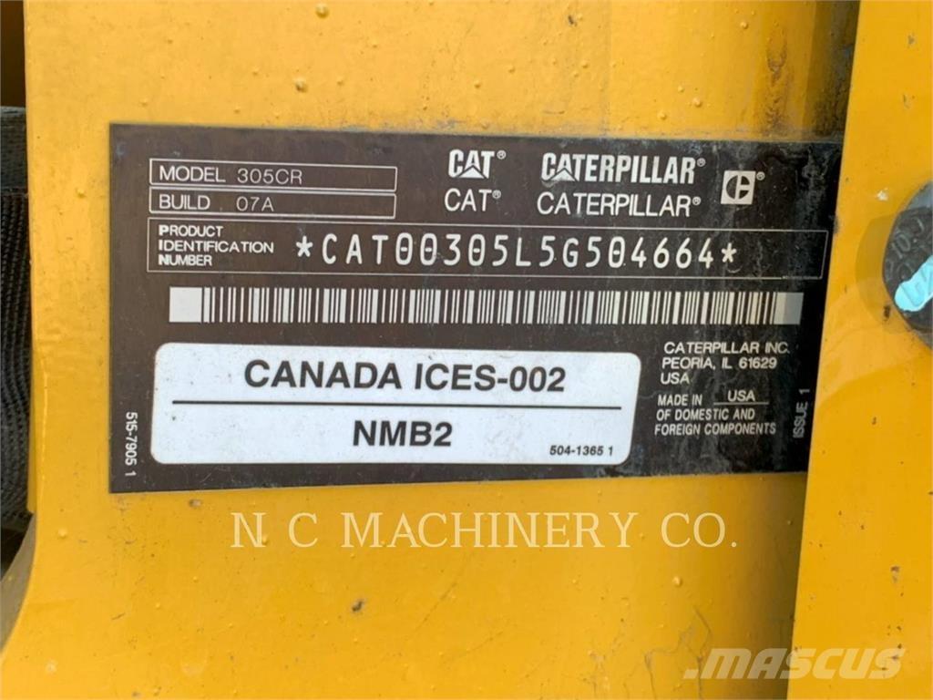 CAT 305 CRCB حفارات زحافة